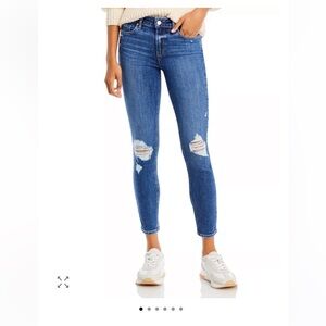 PAIGE Verdugo Destructed Ankle Skinny Jeans